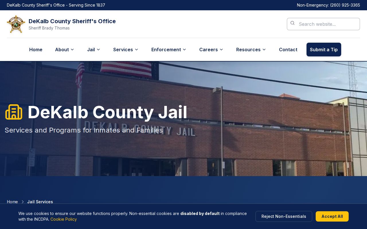 DeKalb County warrant surrender jail address