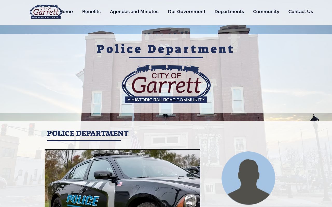 Garrett DeKalb County warrant records police resource page