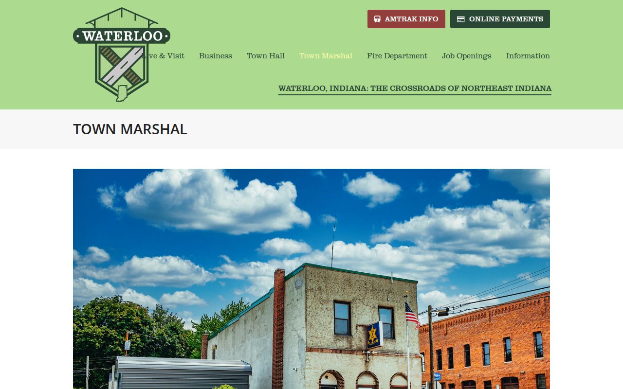 Waterloo DeKalb County warrant records marshal contact